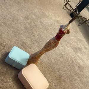 Best offer accepted! Pink med box blue small box & necklace earrings holder